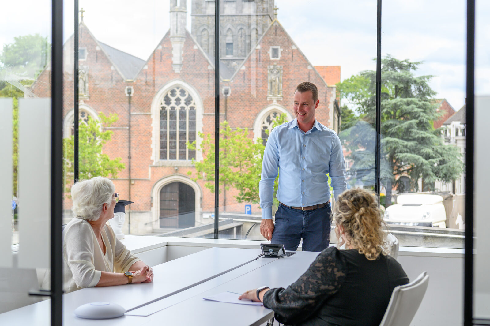 Overleg over een vlootpolis bij Solvas